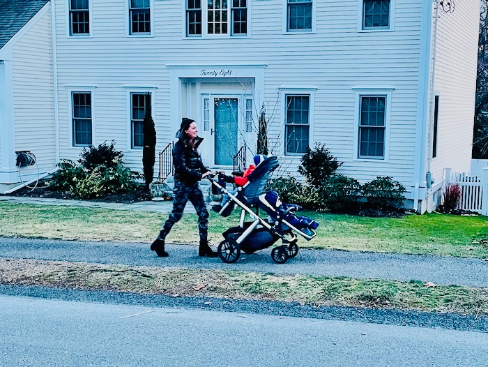 Pushing the UPPAbaby Vista Stroller
