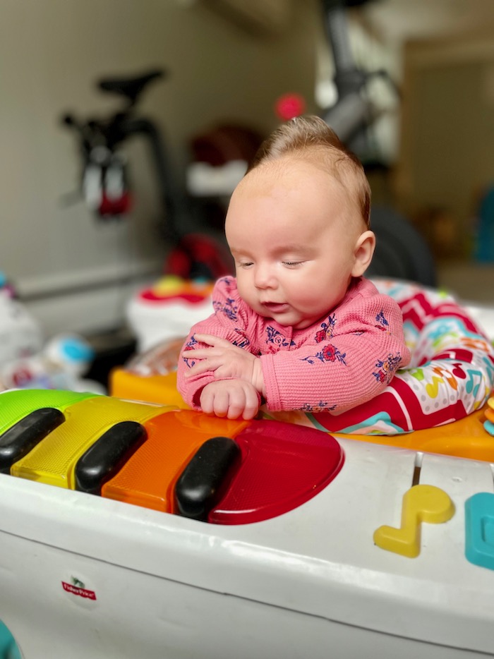 Fisher-Price Step N Play Jumperoo Baby Walker with Two Toys