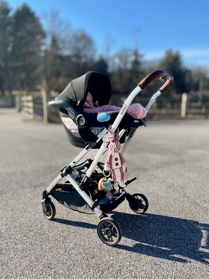 UPPAbaby MINU stroller with car seat