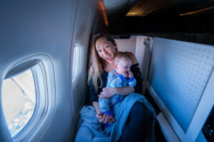 Flying BUSINESS CLASS with a Baby – The Pros, Cons, and What to Know!