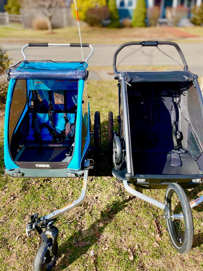 Thule Coaster XT vs Thule Chariot Sport Bike Trailer Comparison