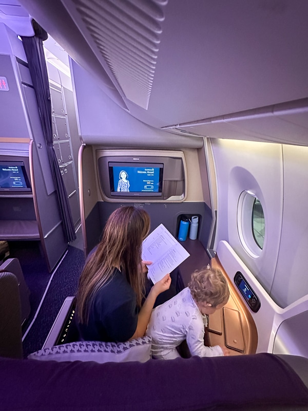 singapore airlines with a baby review