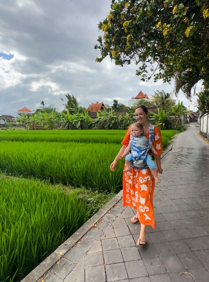 traveling with a baby in bali