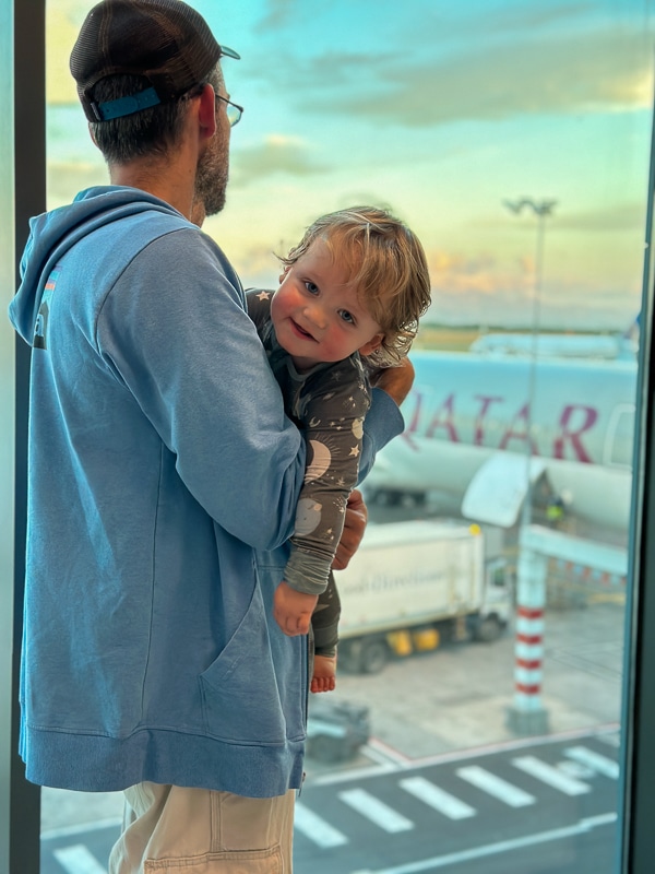 flying on qatar airways with a baby