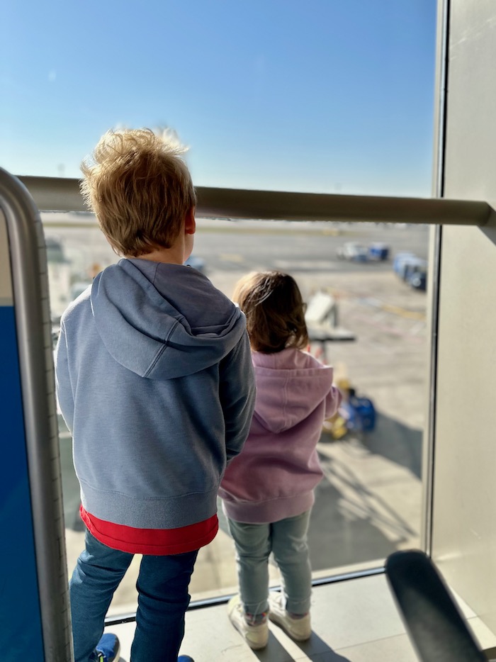 Flying Alone with Two Toddlers