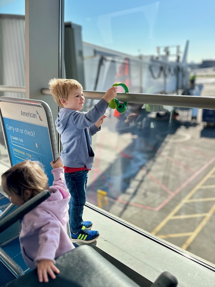 Flying Alone with Two Toddlers