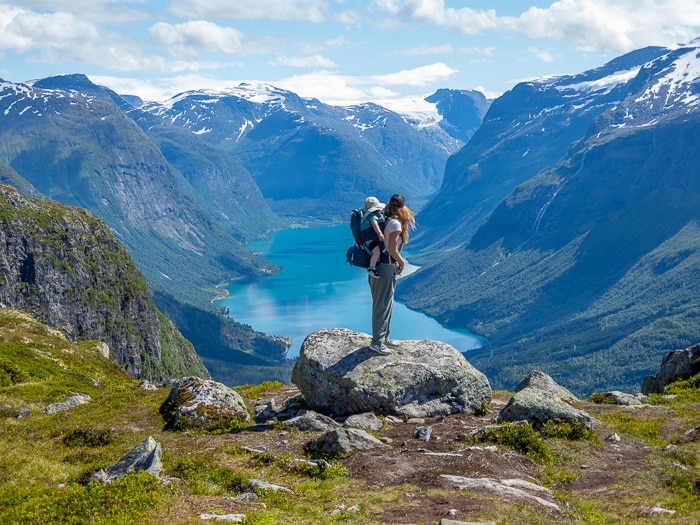 norway with a baby toddler